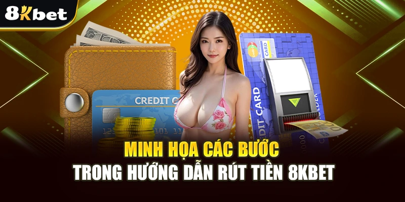 Hướng Dẫn Rút Tiền 8kbet - Quy Trình Chi Tiết Và An Toàn 2 Minh họa các bước trong hướng dẫn rút tiền 8kbet